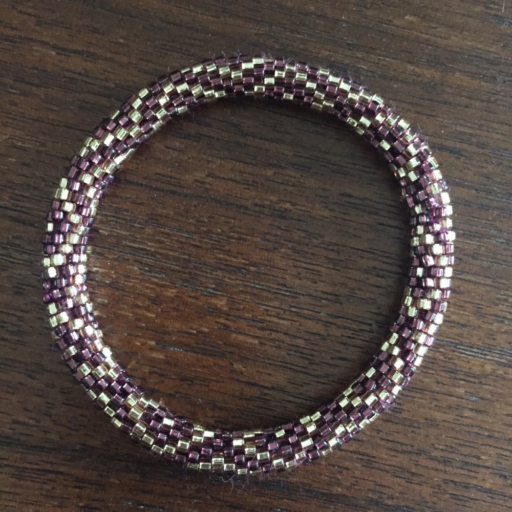 Hand beaded bracelet